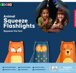 Kikkerland - Animal Squeeze Flashlights - Klemme-Lommelygter