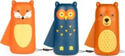 Kikkerland - Animal Squeeze Flashlights - Klemme-Lommelygter