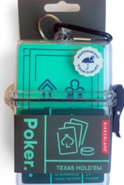 Kikkerland - Poker Rejseudgave Inkl. Kort, Chips Og Taske