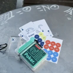Kikkerland - Poker Rejseudgave Inkl. Kort, Chips Og Taske