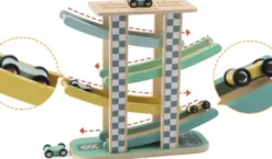 Kinder And Kids - Bilbane Med Biler - 4 Stk
