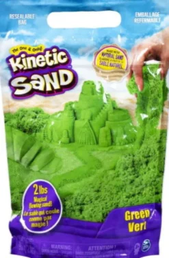 Kinetic Sand - Farve Pose Med Kinetisk Sand - 900G - Grøn