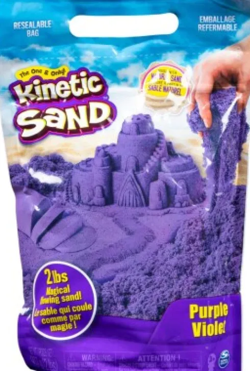 Kinetic Sand - Farve Pose Med Kinetisk Sand - 900G - Lilla