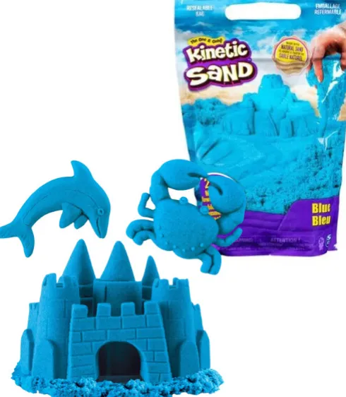 Kinetic Sand - Farve Pose Med Kinetisk Sand - 900G - Blå
