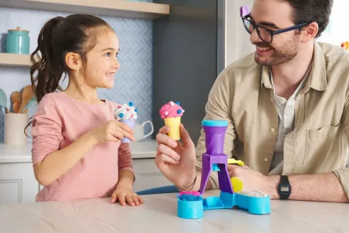 Kinetic Sand - Is Maskine Legesæt - Soft Serve Station