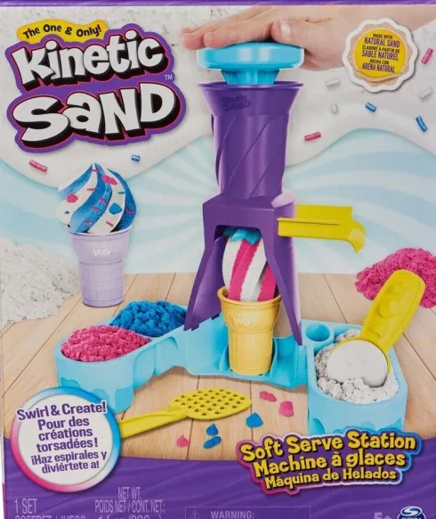 Kinetic Sand - Is Maskine Legesæt - Soft Serve Station