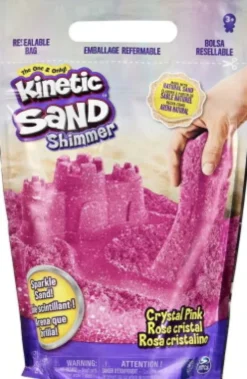 Kinetic Sand - Magisk Kinetisk Sand Glitter Sæt - Pink