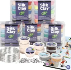 Klassesæt Til Figurer Med Silk Clay
