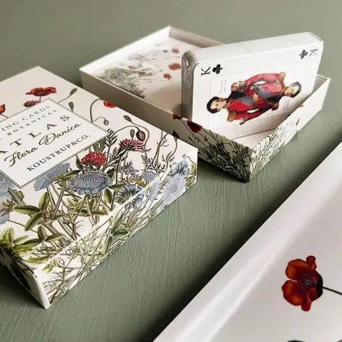 Koustrup & Co. - Playing Cards - Flora Danica Atlas - 6 Sæt Spillekort