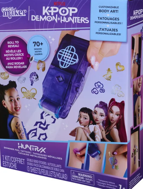 Kpop Demon Hunters Cool Maker - Shimmer Me Tattoo Kit