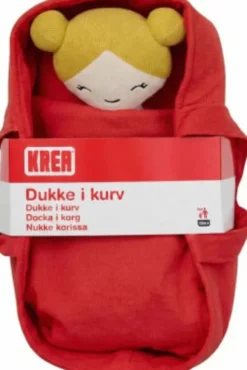 Krea - Dukke I Kurv - Rød