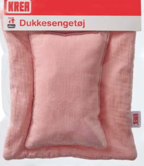 Krea - Dukke Sengetøj - Rosa