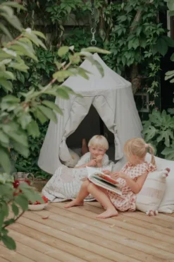Krea Hangout Deluxe Telt - Udendørs Hængehule Med Led Lys