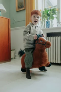 Krea - Hoppedyr - Brun Hest - Hop And Bounce