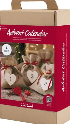 Kreativ Adventskalender - Hækling DIY - 4 Gaver