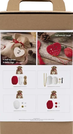 Kreativ Adventskalender - Hækling DIY - 4 Gaver