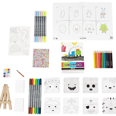 Kreativ Adventskalender - Tegne DIY - 4 Gaver