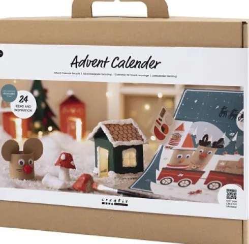 Kreativ Julekalender Til Børn - DIY Kit - Genbrug