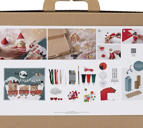 Kreativ Julekalender Til Børn - DIY Kit - Genbrug