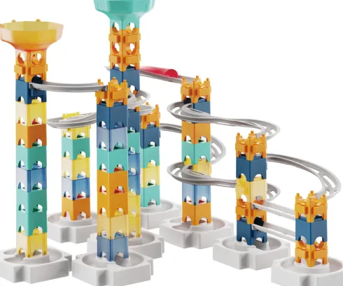 Kuglebane - Space Roller Tower Byggesæt - 79 Dele - Vini Games