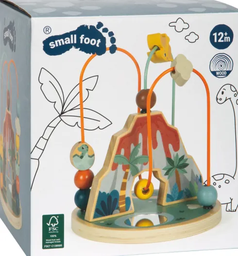 Kuglelabyrint I Træ - Dinosaur - Small Foot