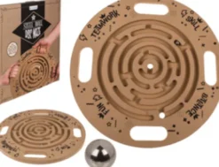 Labyrint Spil Med Kugle - Træ - Disc Mate