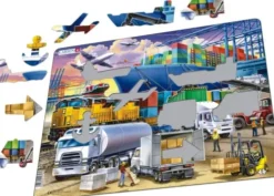 Larsen Puslespil - Transport - 37 Brikker - 36.5X28.5 CM