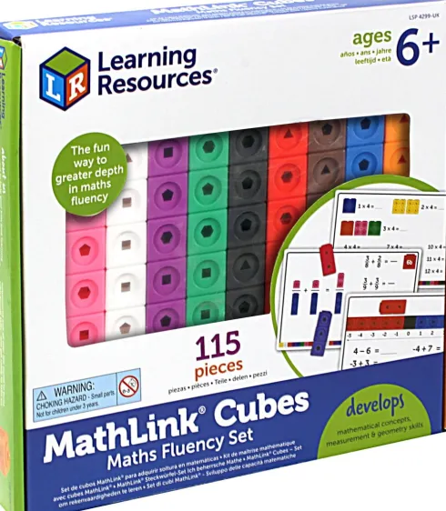 Learning Resources - Mathlink® Cubes - Matematik For Begyndere - Lsp4299-Sca