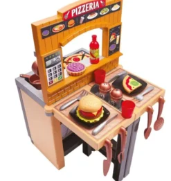 Legekøkken Med Tilbehør - Pizzaria - 33 Dele - Ecoiffier