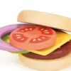 Legemad I Træ - Burger Sæt - Mentari