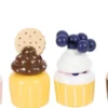 Legemad I Træ - Cupcakes Med Kageopsats - Small Foot