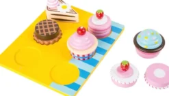 Legemad I Træ Med Velcro - Cupcakes Og Tørkager - Small Foot