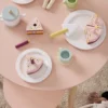 Legemad I Træ Med Velcro - Fødselsdagskage - Kids Concept