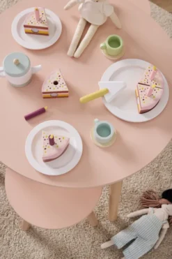 Legemad I Træ Med Velcro - Fødselsdagskage - Kids Concept