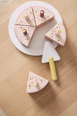Legemad I Træ Med Velcro - Fødselsdagskage - Kids Concept