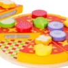 Legemad I Træ Med Velcro - Pizza Sæt - Small Foot