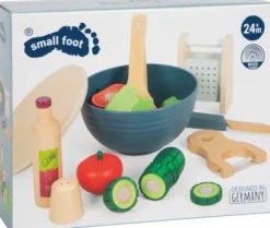 Legemad I Træ Med Velcro - Salatsæt - Small Foot