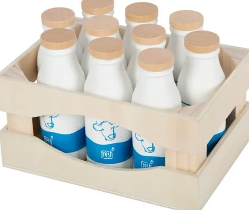 Legemad I Træ - Mælk I Kasse - Fresh - 10 Stk - Small Foot