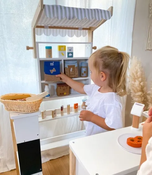 Legemad I Træ - Mælk I Kasse - Fresh - 10 Stk - Small Foot