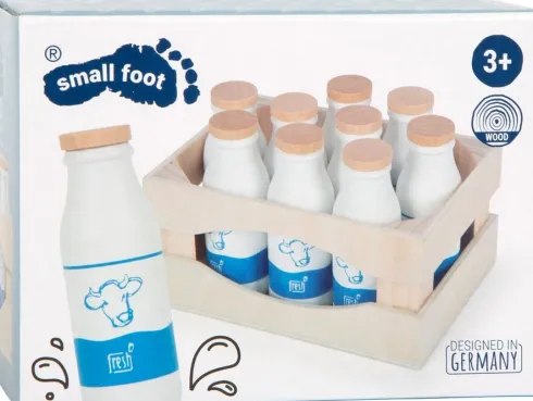 Legemad I Træ - Mælk I Kasse - Fresh - 10 Stk - Small Foot