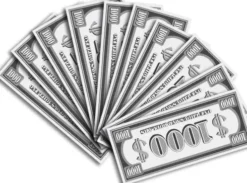 Lege Pengesedler Til Penge Pistol - 300 Stk - Pocket Money