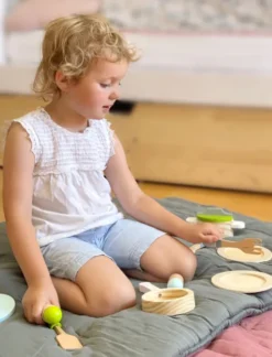 Lege Service Og Køkkengrej I Træ - 15 Dele - Small Foot