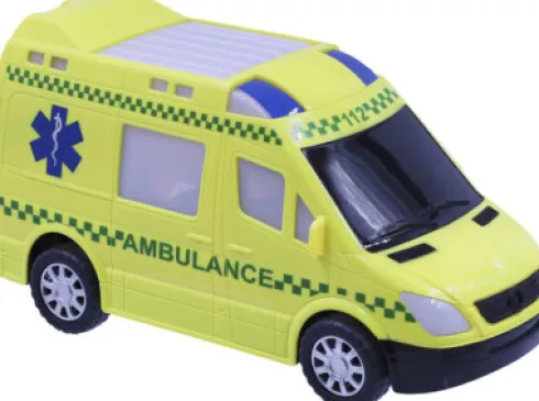 Legetøjs Ambulance Med Lyd Og Lys - Bump N' Go - 1:20