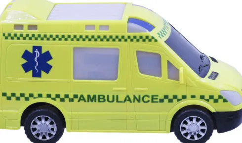 Legetøjs Ambulance Med Lyd Og Lys - Bump N' Go - 1:20