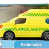 Legetøjs Ambulance Med Lys Og Lyd - Pull-Back - Gul