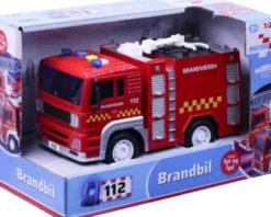 Legetøjs Brandbil Med Lys Og Lyd - 18 CM - Assorteret