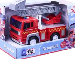 Legetøjs Brandbil Med Lys Og Lyd - 18 CM - Assorteret