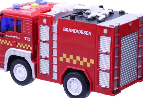 Legetøjs Brandbil Med Lys Og Lyd - 18 CM - Assorteret