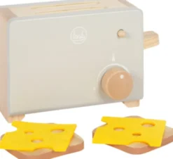 Legetøjs Brødrister Med 2 Skiver Toast - Grå - Tasty - Small Foot