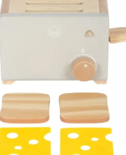 Legetøjs Brødrister Med 2 Skiver Toast - Grå - Tasty - Small Foot